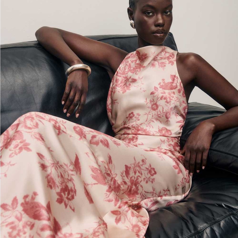 Reformation Anaiis Silk Dress